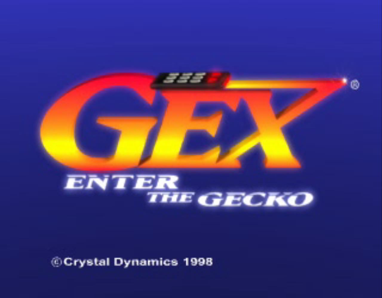 Gex Enter the Gecko Title Screen